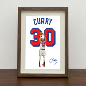 Stephen 饰画 Curry斯蒂芬库里相框挂画摆台NBA篮球海报照片墙装