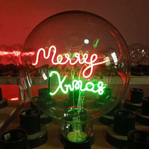 led字母灯E27大螺口Merry Xmas高压220V创意灯泡圣诞节氛围装饰