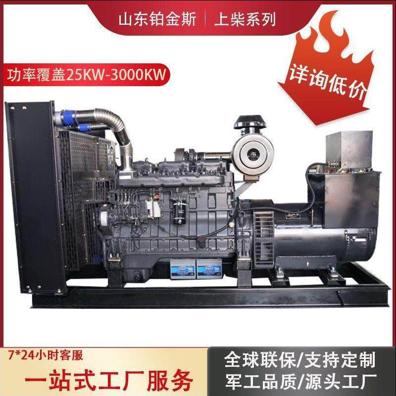 200KW上柴股份柴油发电机组全铜工厂工地应急电源200KW上柴发电机