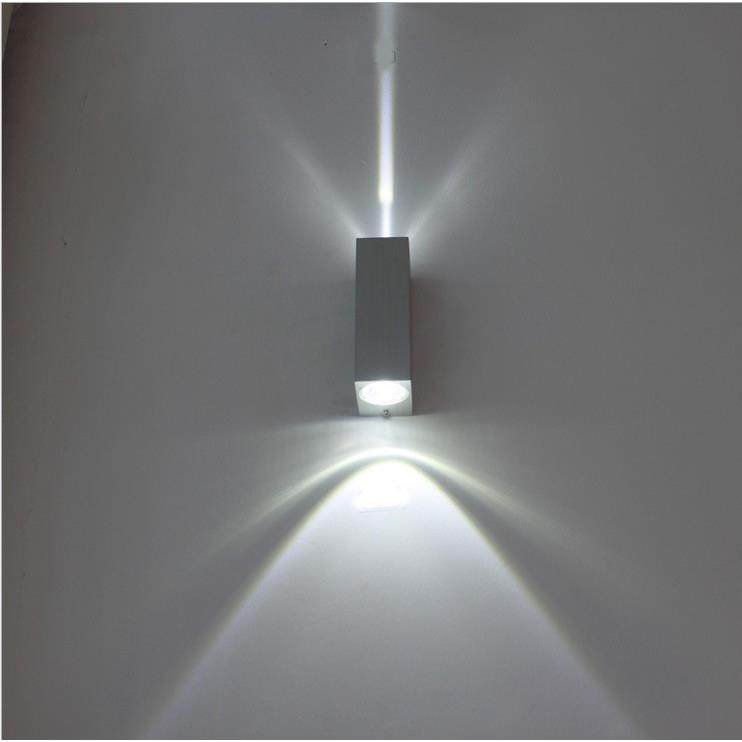 led壁灯户外防水壁灯室外楼梯墙壁灯方形铝质简约现代创意