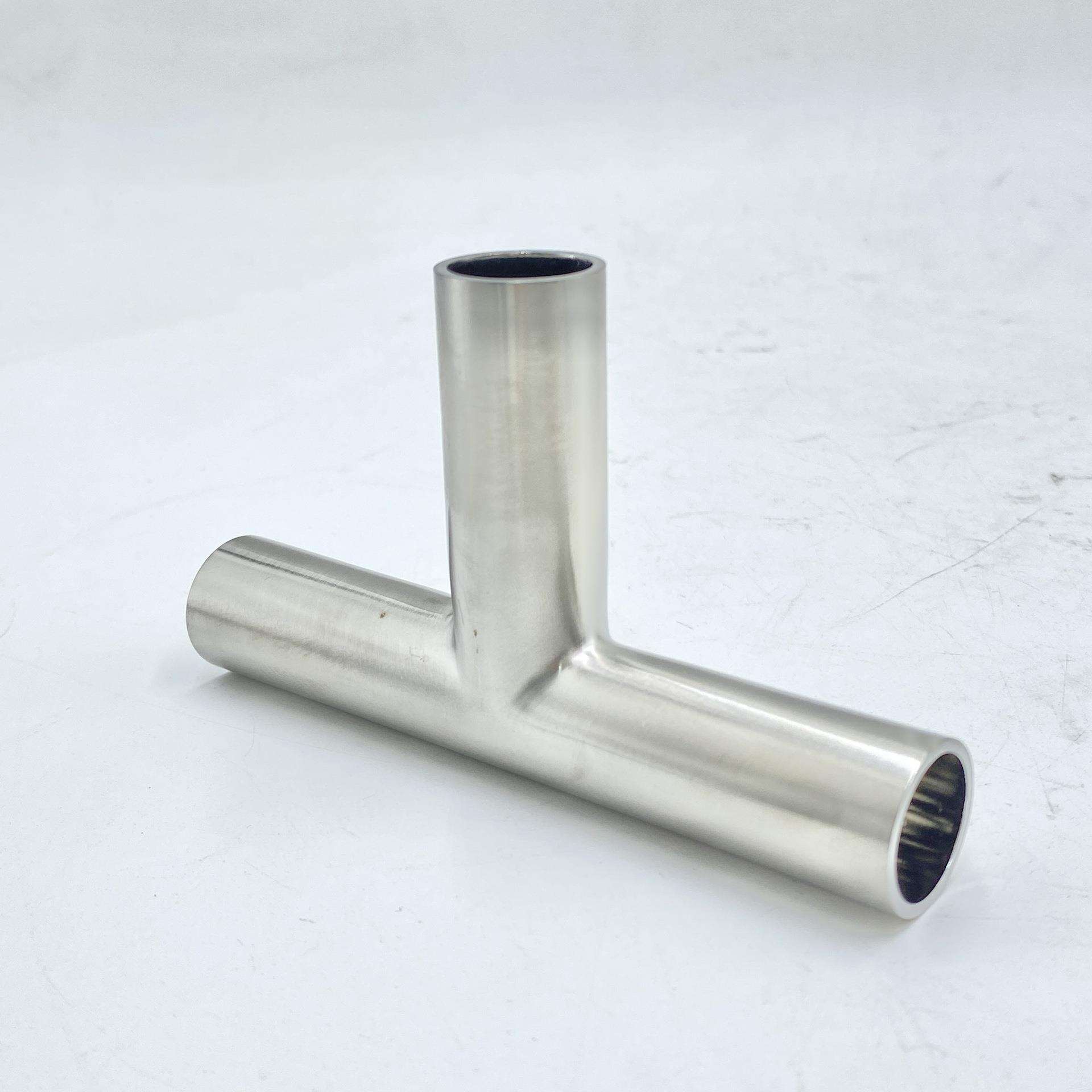 BA/EP级不锈钢焊接三通 大小头弯头316L加长3A电解抛光管件自动焊