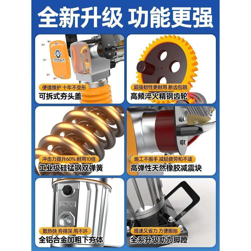 电动打夯机220V380V 汽油夯土机柴油夯实机 地基压实机路面冲击夯,手表,配件,淘宝优惠券,粉丝福利购,淘宝优惠卷