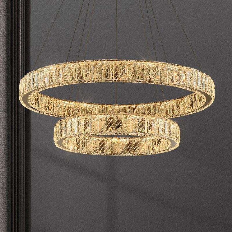 水晶客厅吊灯大厅主灯别墅卧室餐厅高档中山灯具家装灯饰高级感