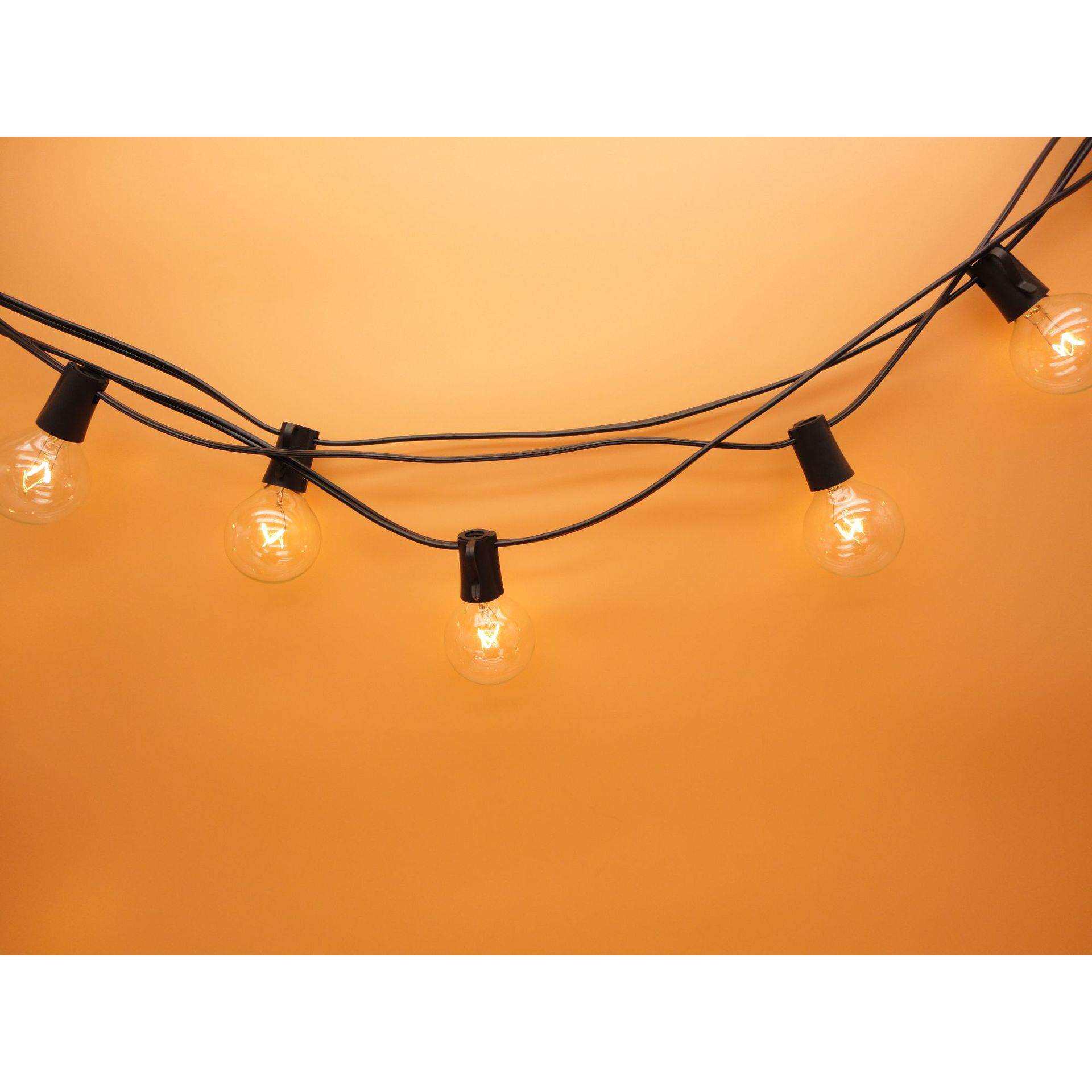 G40灯串青光钨丝灯泡简约杯形110V25灯美规灯串