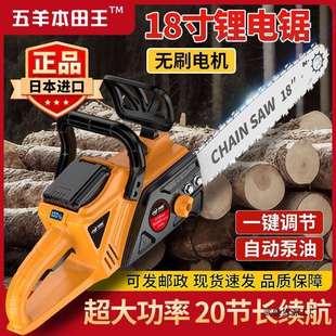 进口电链锯家用小型充电电锯大功率手持户外锯树电动切割伐木锯子