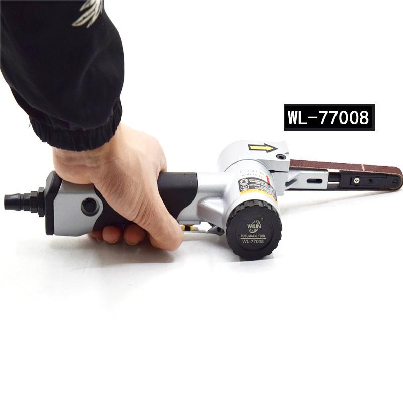 气动砂带机10*330mm小型可调速抛光机手持式打磨去锈环带机手持