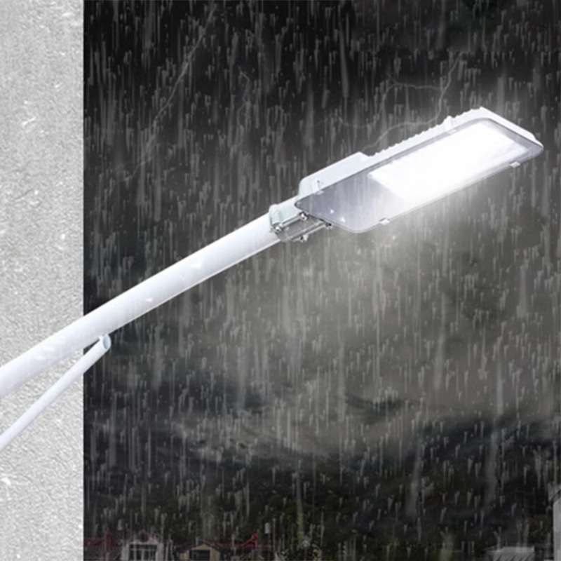 led路灯头挑臂灯杆加厚LED挑臂路灯支架乡村路道电线杆挑臂强光
