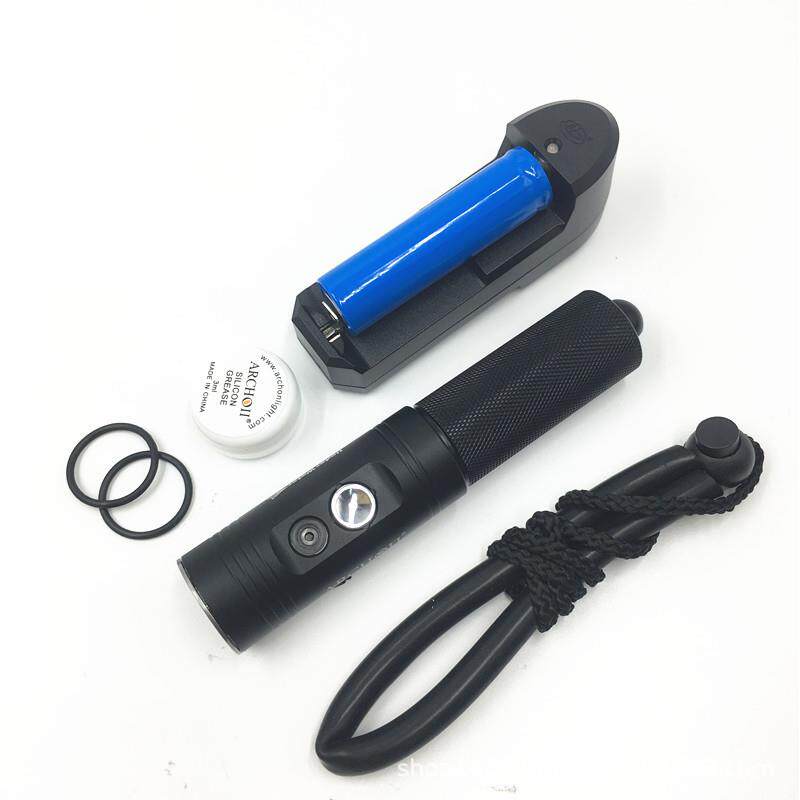ARCHON奥瞳V10S 强光LED远射手电筒潜水装备 充电探照灯水下手电