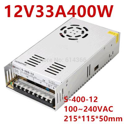 12V400W开关电源 12V400W电源 12V33A监控开关电源