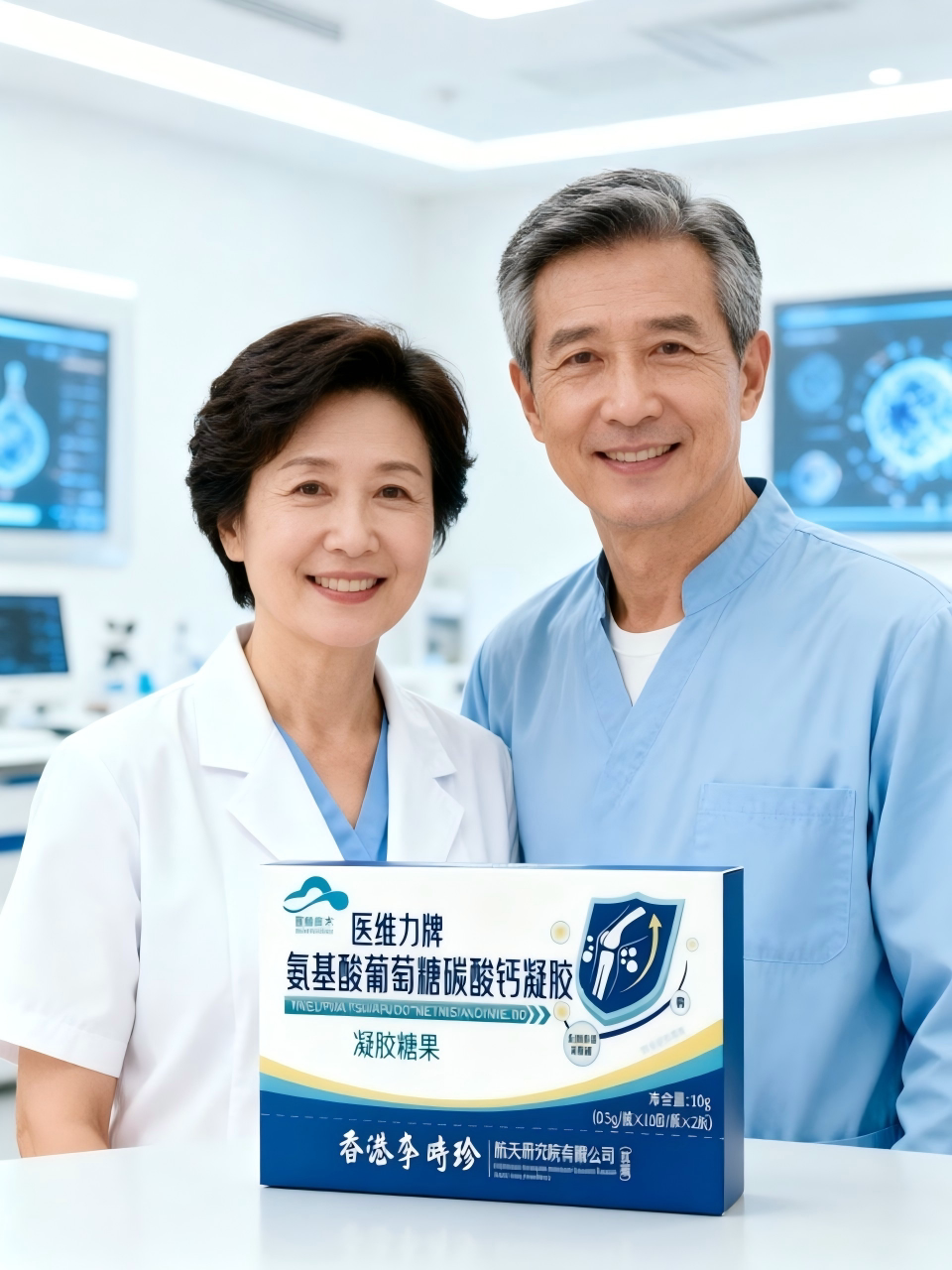 全奥力牌氨基葡萄糖碳酸钙凝胶补钙养护关节骨密凝胶