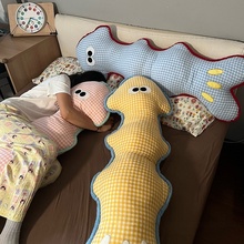 多巴胺鱼骨抱枕男女生睡觉专用长条枕ins风可爱毛绒玩偶夹腿神器
