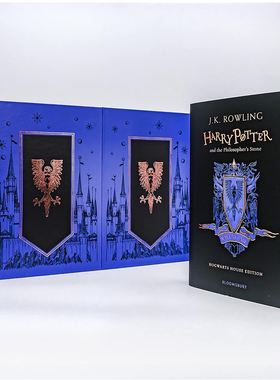 哈利波特学院版精装套装-拉文克劳英文版小说套装 JK罗琳英语书籍阅读 Harry Potter Ravenclaw House Editions Hardback Box Set