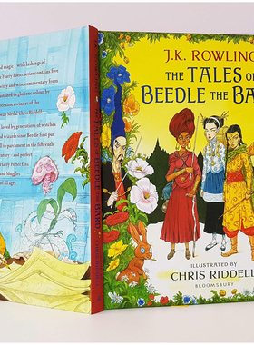 诗翁彼豆故事集彩绘版精装The Tales of Beedle the Bard Illustrated Edition英文版小说哈利波特系列J. K. Rowling中图数科