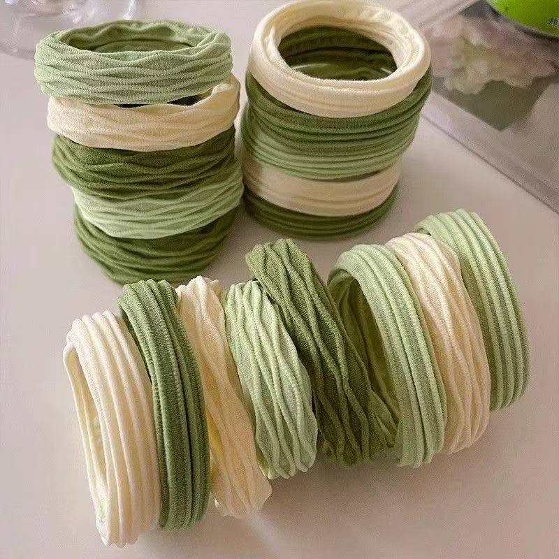 薄荷绿发绳发圈女高弹力耐用无缝发饰