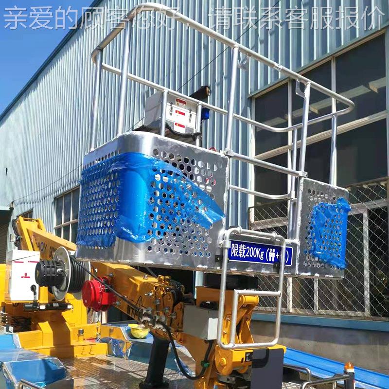 铝合吊篮高空作业台外墙建筑工高空作业篮平起施重机金PXS用吊车