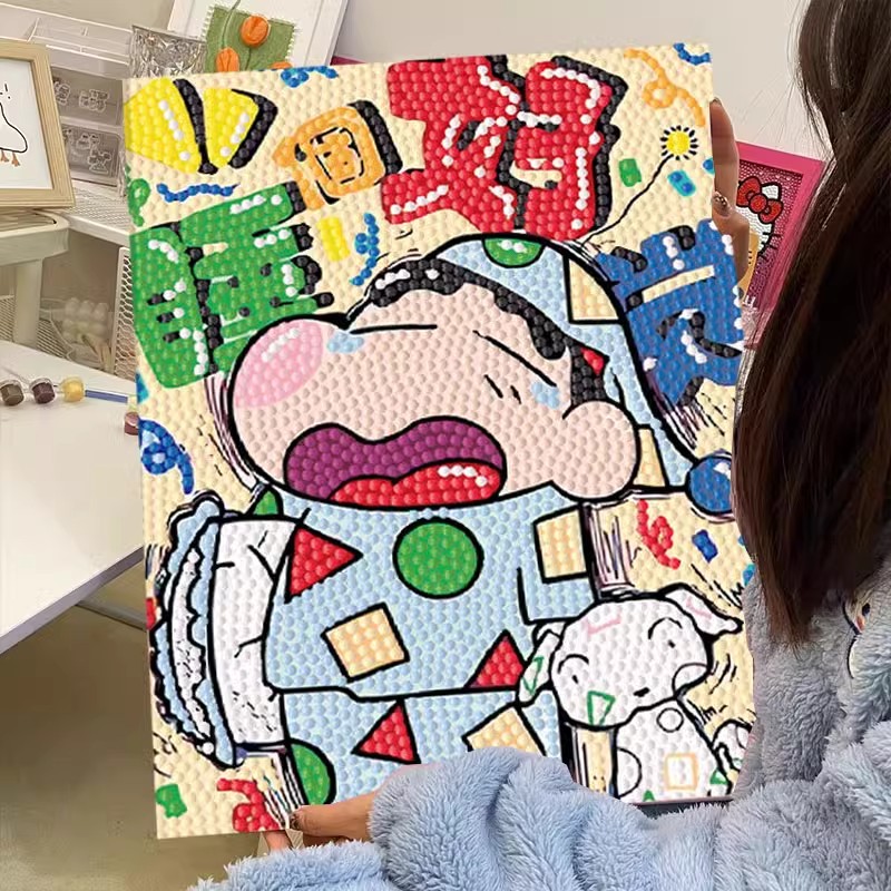 新款钻石贴画蜡笔小新高颜值