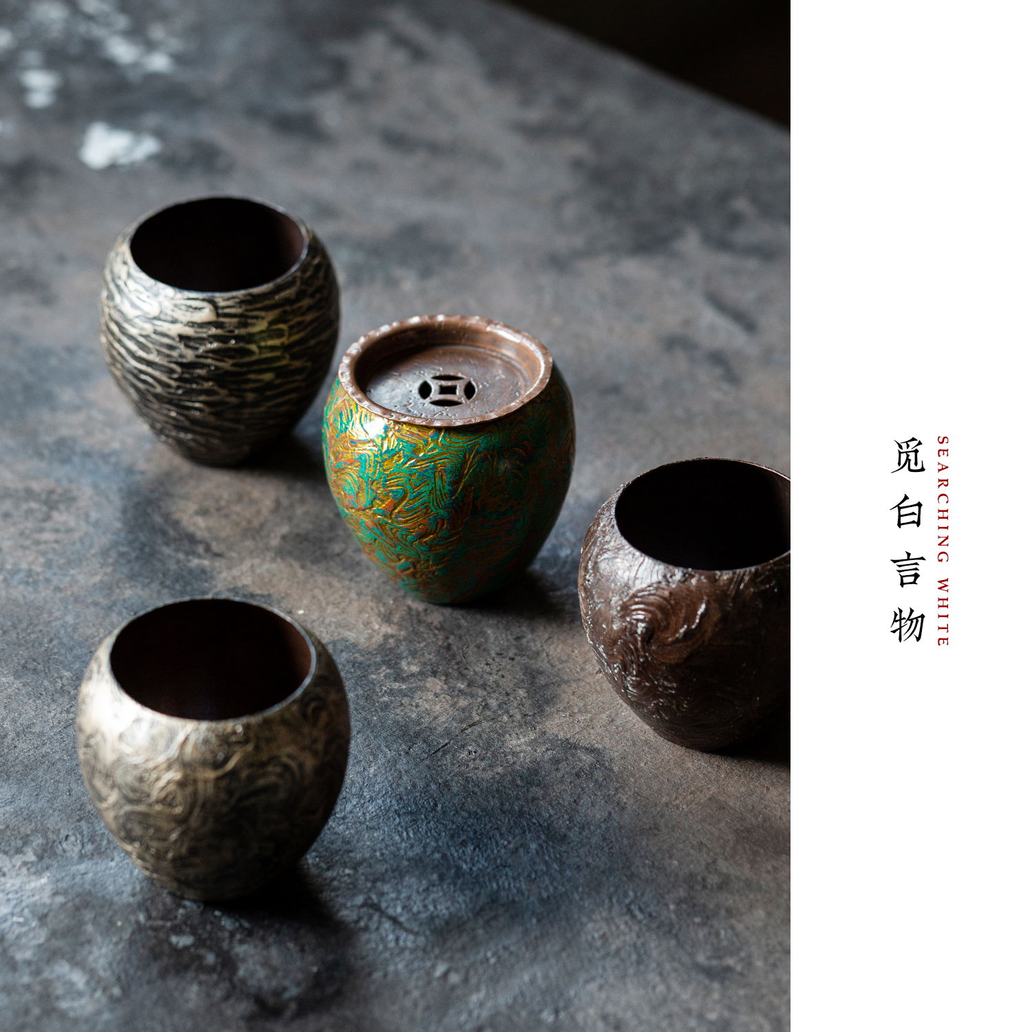 天然大漆建水漆器杯洗水盂小号