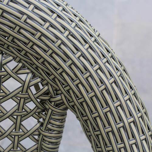 厂家外桌椅庭院藤编桌椅酒户店椅x634（金阳咖啡台花园桌藤椅组合