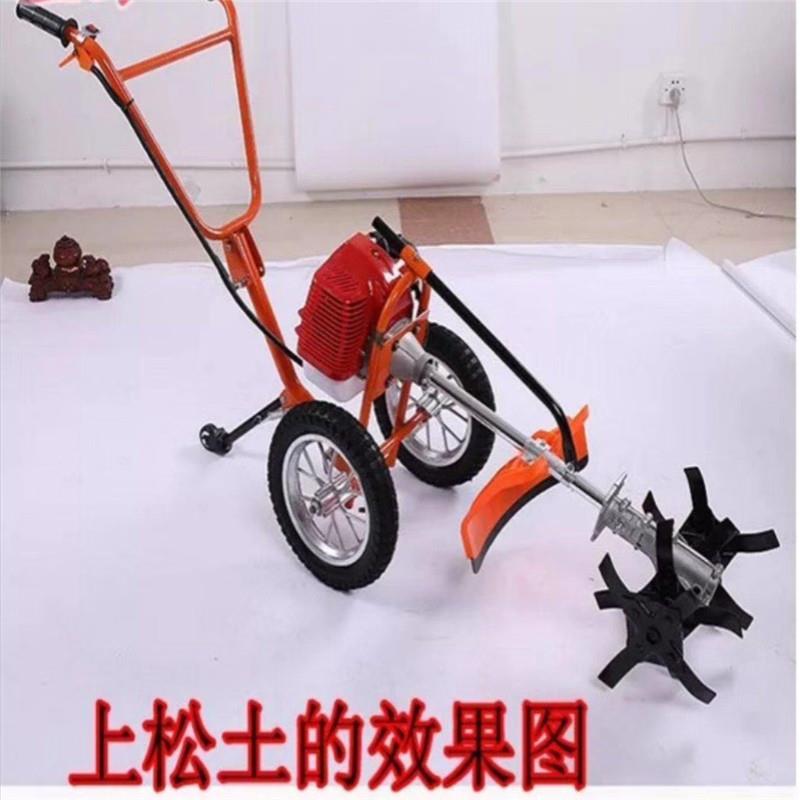 OQN手推车式机割草机旋耕翻土机打草草机冲程草坪机推四车锄式松
