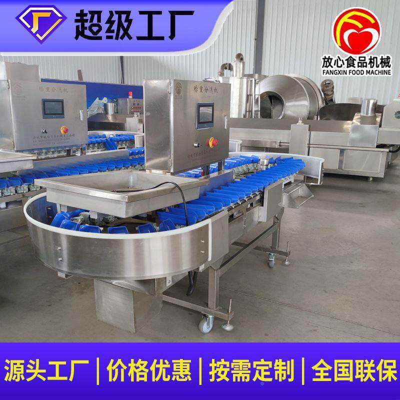 海蛎子蟹重量牡分选机 螃海参蛎称重分机选 CFA鸡胸肉分选设备