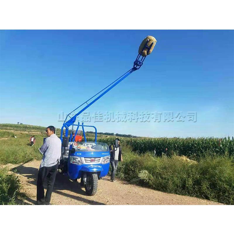 柴油三草捆装轮机 草拾捆车自动pj-4捡上料机 伸缩式秸秆搬运神器