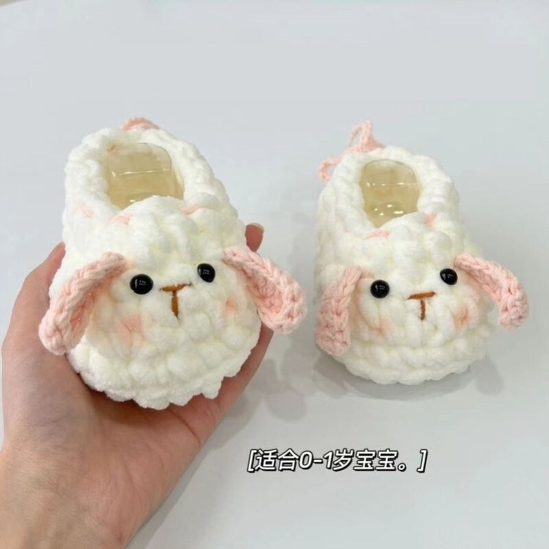 婴儿鞋手工diy材料包钩针编织毛线鞋新生儿宝宝步前鞋孕期手工diy