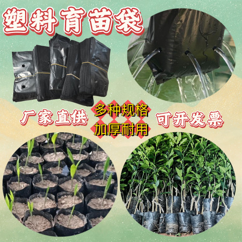 咖啡育苗袋加厚营养钵塑料营养袋树苗专用一次性种植神器育苗培养