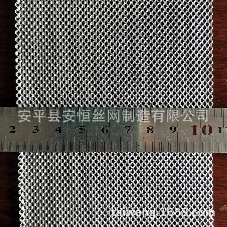 抽烟烟机用铝网 1.5*3mm菱形孔铝板网 0.4mm厚斜拉铝网 50um铝箔
