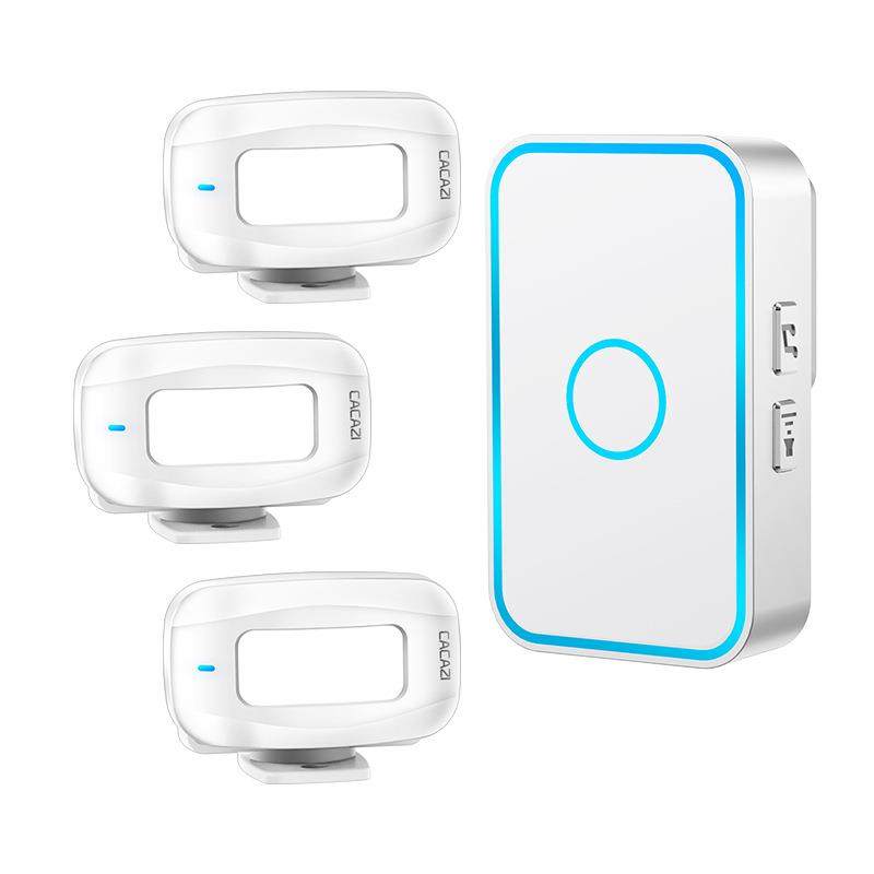 分体式您好欢迎光临电子迎宾器无线红外线进门店铺感应门铃商用