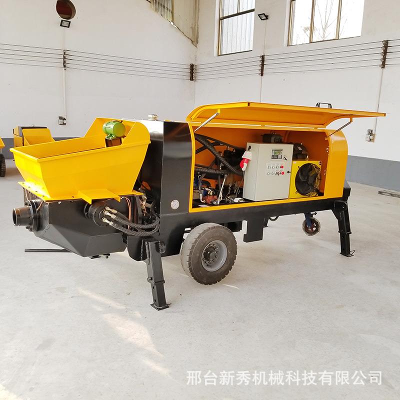 混凝土输送泵卧式二次构造柱泵大型大颗粒细石砂浆浇筑混凝土地泵