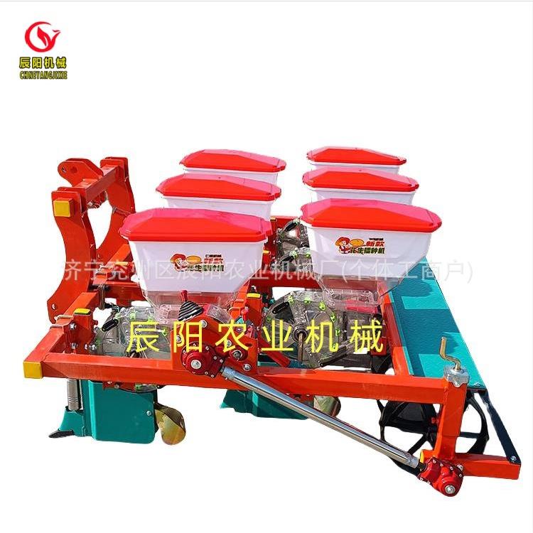 四轮车配套花生2-3粒精播机六行/4行平地麦茬免耕花生精播机