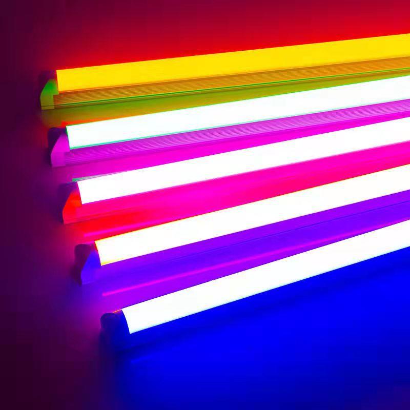 RGB灯管带遥控和APP LEDT5T8彩色LED日光灯CE ROHS跨境贸易2.4米