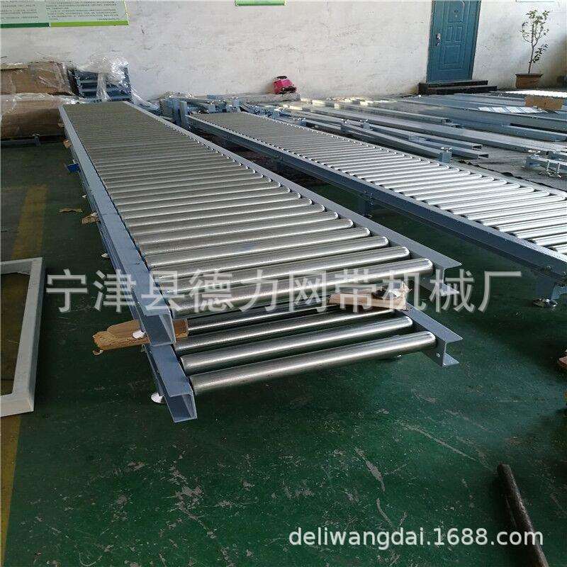 不锈钢滚筒流水线设备自动化生产线无动力滚筒输送机滚轮传送带