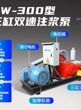 缸双速注浆451泵B型W-库300型地铁车防水堵漏注浆机小混凝三土注