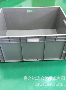 销售桐乡大号塑料箱800*60*40m合m 灰色 PP料 适汽车0零3部件存储