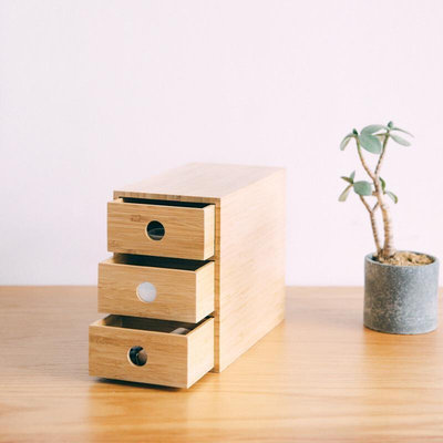 木制收纳盒日式多层办公桌收纳置物架抽屉式桌面杂物收纳盒