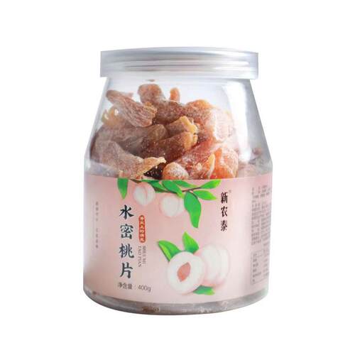 新农泰水蜜桃片【400g*1】果脯蜜饯桃干果品