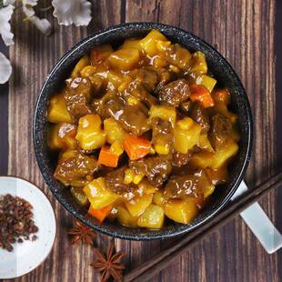 咖喱牛肉220g10袋料理包速食预制菜加热即食方便商用盖浇饭外卖