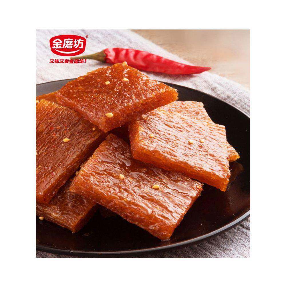 金磨坊亲亲烧亲嘴辣条小零食休闲麻辣豆干儿时小吃香辣烧大刀肉