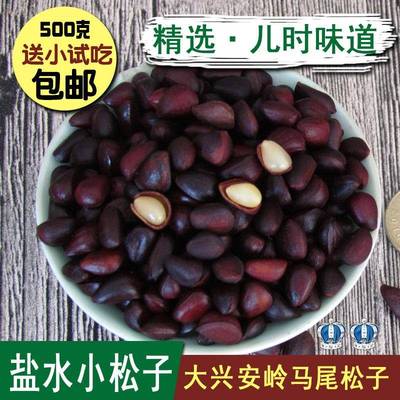 2025年新货盐水煮松子马尾松子小松子大兴安岭特产偃松500克包邮