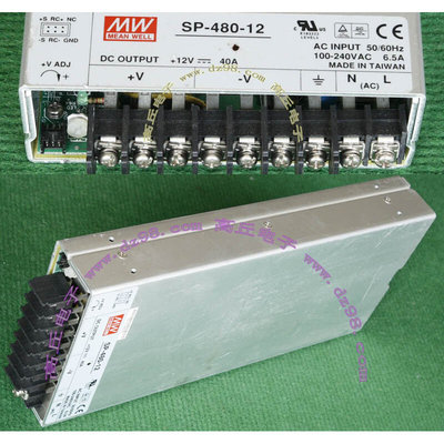 原装拆机 台湾 MW 明纬 SP-480-12 12V 40A薄型 开关电源