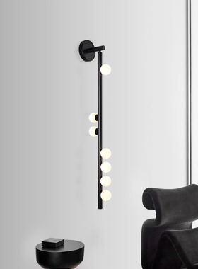 展厅设计师装饰7头玻璃壁灯 酒店会所别墅客厅电视墙背景墙卧室床