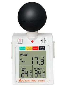 衡欣AZ87783热度指数计 中暑预防温湿度计 热力指数计