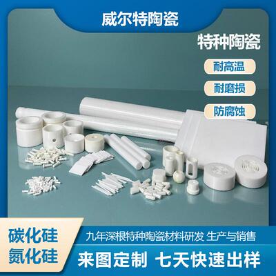 氧化铝陶瓷氧化锆 非标异形件坩埚绝缘子 轴承化工泵陶瓷垫片