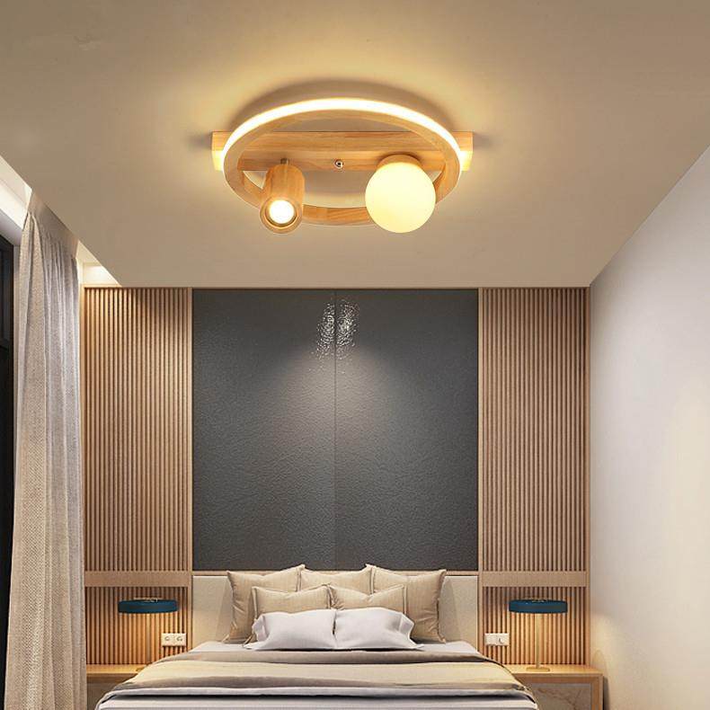 北欧风格简约现代客厅餐厅灯创意个性卧室圆形led吸顶灯具X2022