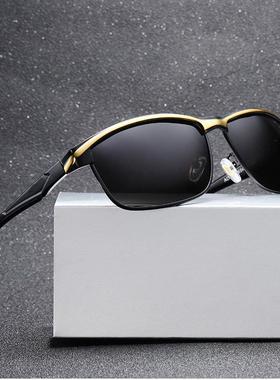 太阳偏光眼镜镜墨镜开车男士男司机专用驾驶新款两用变色防潮日夜