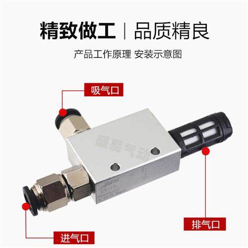 真空发生器 CV-10HS CV-15HS CV-20HR 负压发生器 吸盘控制真空阀