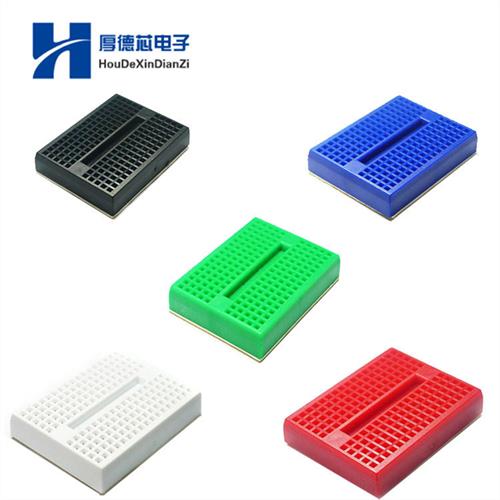 SYB-170 面包板 mini面包板 实验平台 便携面包板5色可选不带扣