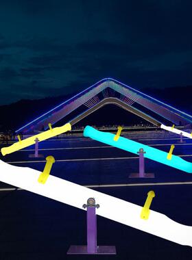 LE84299D太阳4米双人发光跷能跷跷板户外场游乐装饰跷广板互动灯