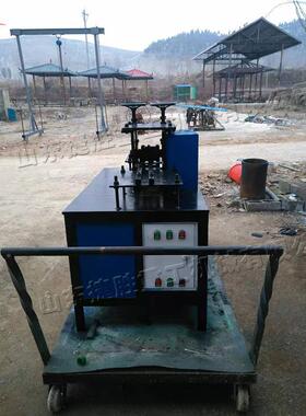 金属大管麻花拧机 扭铁艺健身器材门JS-HG-48轧花机 压花装饰管加